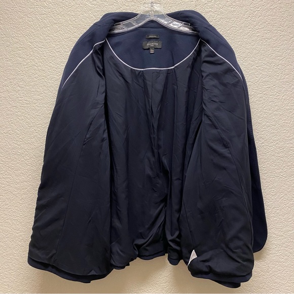 TALBOTS Plus Aberdeen 2-Button Fully Lined Knit Blazer Navy 24W - Picture 5 of 5